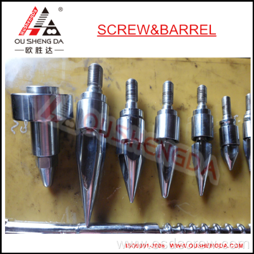 Screw and barrel assembly parts Mechanical assembly parts for injection screw barrel Nozzle body